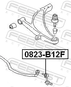 Compre Montante de estabilizador dianteiro Subaru Outback 2