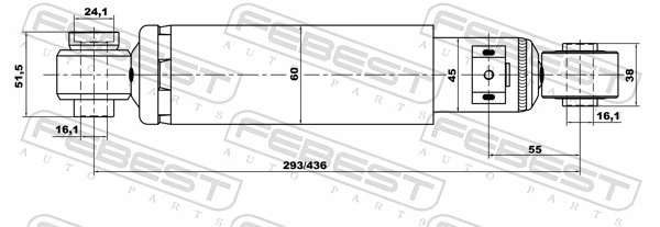 553102B500 Hyundai/Kia Amortecedor traseiro