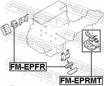 FMEPFR Febest Coxim (suporte) dianteiro de motor