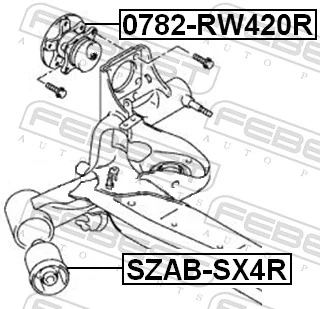 0782RW420R Febest Cubo traseiro