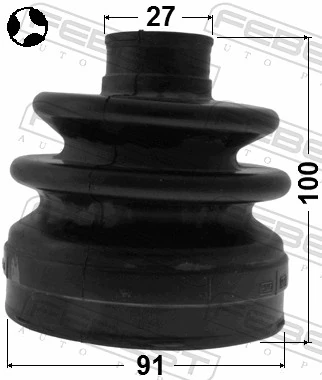 1215SANFERHT Febest Bota de proteção interna de junta homocinética do semieixo dianteiro