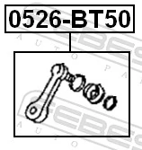 UR5632220 Mazda Bipé do controlo de direção