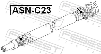 Cruzeta da junta universal traseira para Nissan Vanette CARGO C23