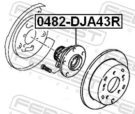  Cubo traseiro Mitsubishi Galant IX sedan (DJ, DM) (2004 - 2012) IX