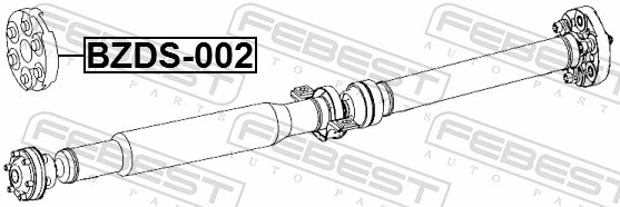 Acoplamento elástico do veio de transmissão 68029446AB Chrysler