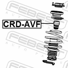 K05171137AB Fiat/Alfa/Lancia Pára-choque (grade de proteção) de amortecedor dianteiro