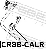 CRSBCALR Febest Bucha de estabilizador traseiro
