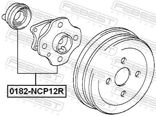 CX654 Polcar Cubo traseiro