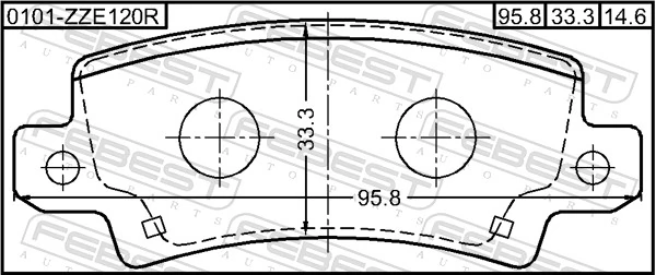  Bloco silencioso de viga traseira (de plataforma veicular) Toyota Corolla VERSO monovolume (R10) (2004 - 2009) VERSO