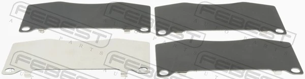 Kit de molas de fixação de sapatas de disco dianteiras para Toyota Land Cruiser PRADO J150