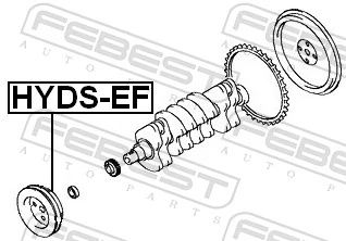 Polia de cambota para Hyundai Sonata IV EU4