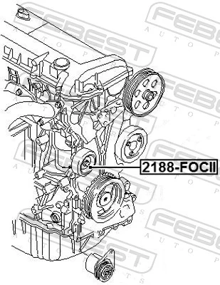 Rolo parasita da correia de transmissão para Ford S-Max  CA1