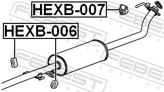 Coxim de fixação do silenciador Honda CR-V III RE