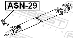 Cruzeta da junta universal traseira Nissan Patrol  Y61