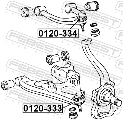 Suporte de esfera inferior Toyota Land Cruiser 100 J10