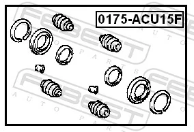 Kit de reparação de suporte do freio dianteiro Lexus RX 300 MCU15