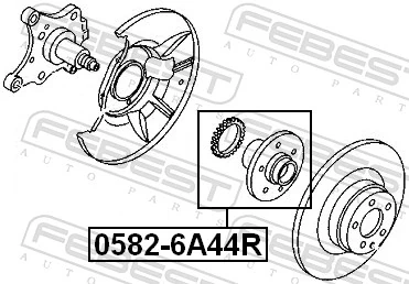 05826A44R Febest Cubo traseiro