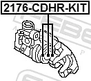 2176CDHRKIT Febest Kit de reparação de suporte do freio traseiro