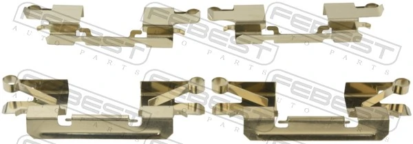 Compre Kit de molas de fixação de sapatas de disco dianteiras Nissan Navara 