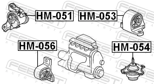 Coxim (suporte) direito de motor 50805S5A033 ARP