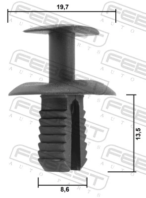 A00099139409051 VAG Cápsula (prendedor) de fixação do forro do pára-choque do pára-lama dianteiro