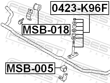 Montante de estabilizador dianteiro Mitsubishi Montero SPORT K8, K9