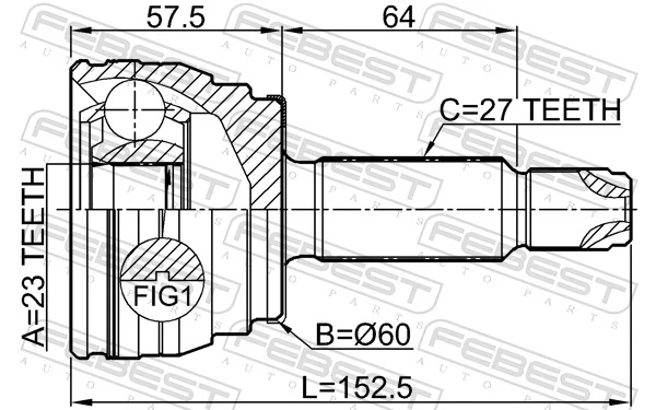 Junta homocinética externa dianteira Hyundai I30  PD