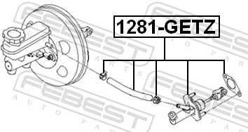 Cilindro mestre de embraiagem para Hyundai Getz  