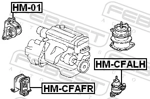 Compre 50840S0A000 Honda Coxim (suporte) dianteiro de motor