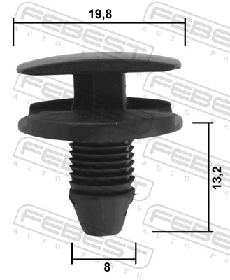 Cápsula (prendedor) de fixação do forro do pára-choque do pára-lama dianteiro Renault (RVI) 9648975680 preço, a partir de 0,32 USD
