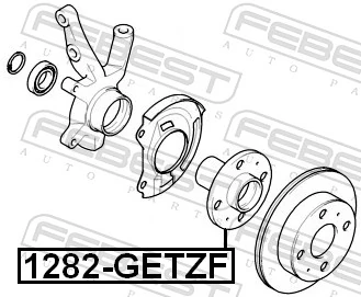 1282GETZF Febest Cubo dianteiro