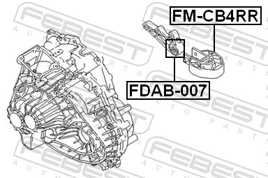 Compre Coxim (suporte) traseiro de motor Ford Focus 2