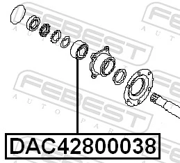  Rolamento de cubo traseiro Nissan Terrano II SUV (R20) (1993 - 2006) II