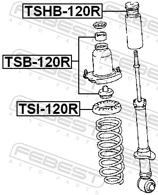 ASCTO1020 Tenacity Pára-choque (grade de proteção) de amortecedor traseiro + bota de proteção