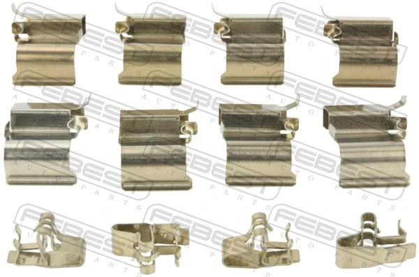 0103GDJ150R Febest Kit de molas de fixação de sapatas de disco traseiras