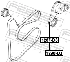 Reguladora de tensão da correia de transmissão para Hyundai Sonata VII LF