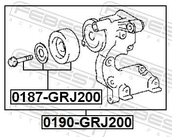 Compre Reguladora de tensão da correia de transmissão Toyota Land Cruiser 