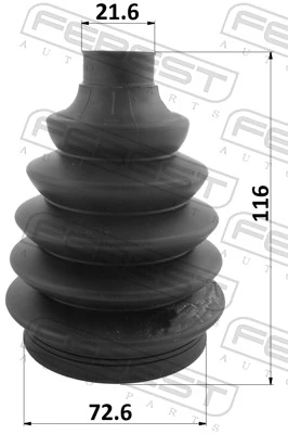 Compre Bota de proteção externa de junta homocinética do semieixo dianteiro Nissan Micra 