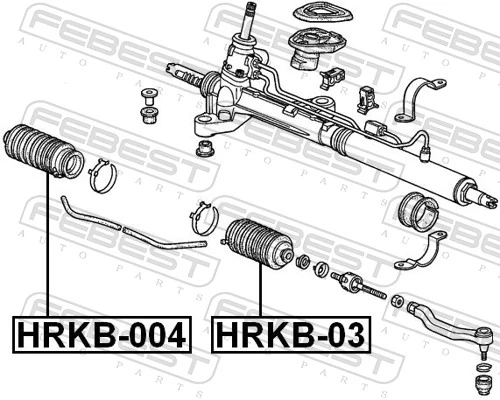 Bota de proteção do mecanismo de direção (de cremalheira) Honda Civic V EG, EH