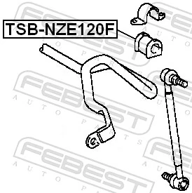 TSBNZE120F Febest Bucha de estabilizador dianteiro
