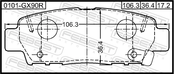 Sapatas do freio traseiras de disco Toyota 0446622060 preço, a partir de 30,04 USD