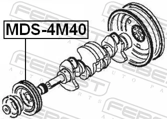 MDS4M40 Febest Polia de cambota
