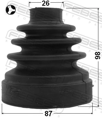 2115CA223LHT Febest Bota de proteção interna de junta homocinética do semieixo dianteiro