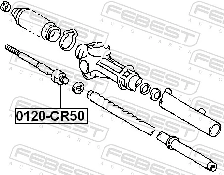 0122CR50 Febest Tração de direção