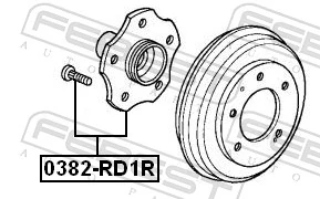 Cubo traseiro Honda CR-V I RD