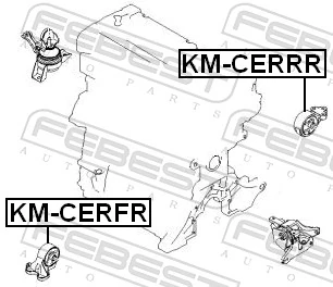Compre Coxim (suporte) dianteiro de motor KIA Cerato 1