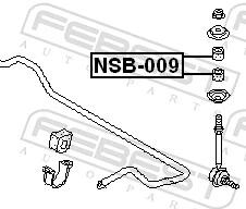 270232800113 Honda Bucha de suporte dianteiro de estabilizador