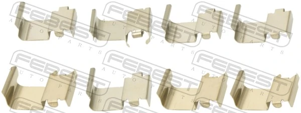 Kit de molas de fixação de sapatas de disco dianteiras para Mitsubishi Colt VI Z3A