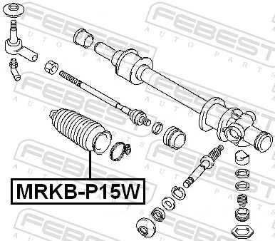 Bota de proteção do mecanismo de direção (de cremalheira) para Mitsubishi L 300  P0W, P1W, P2W