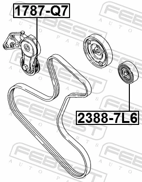 Compre Reguladora de tensão da correia de transmissão Porsche Cayenne 2